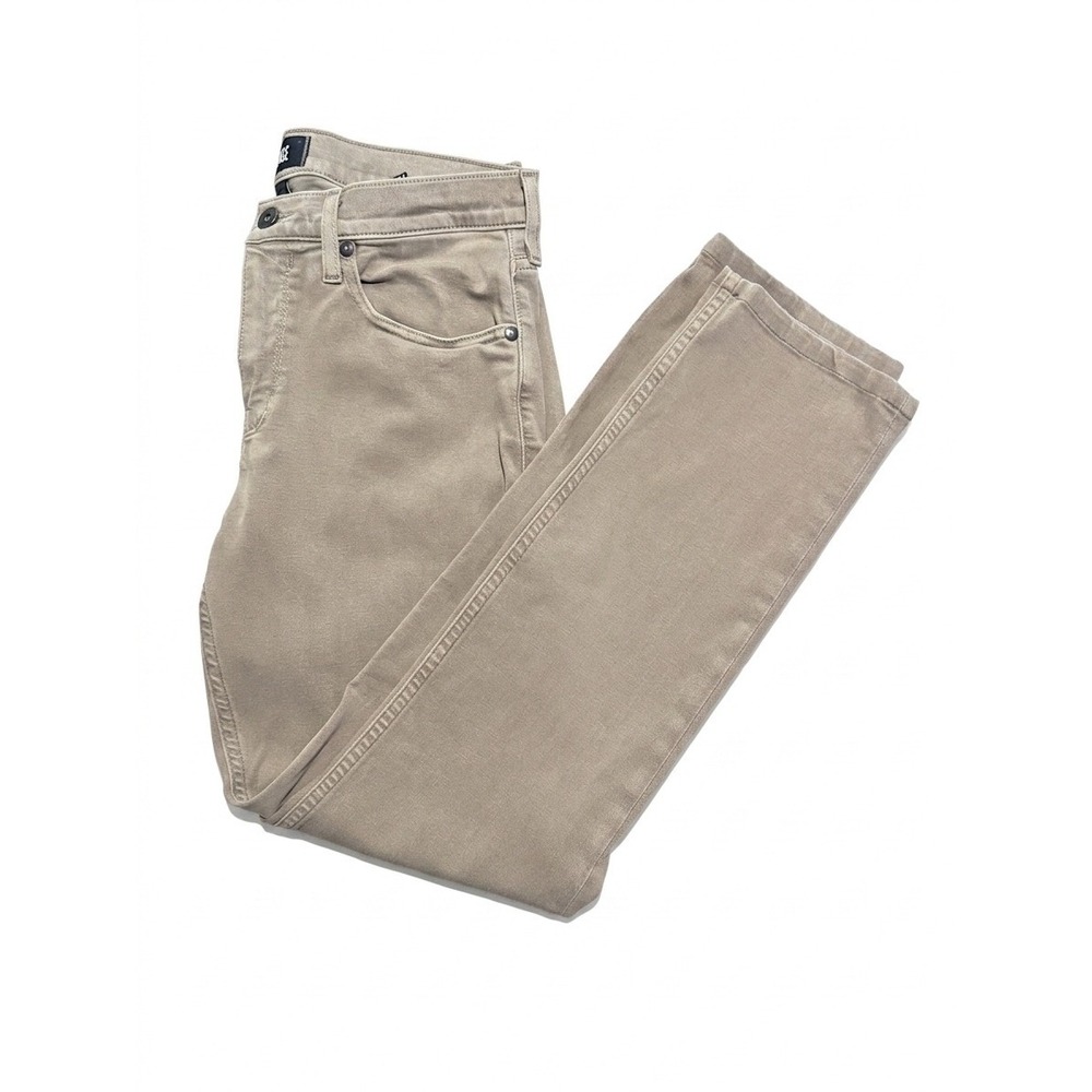 Paige Normandie Mens Straight Leg Pants Tan Khaki Size 31 Transcend Rayon Blend‎